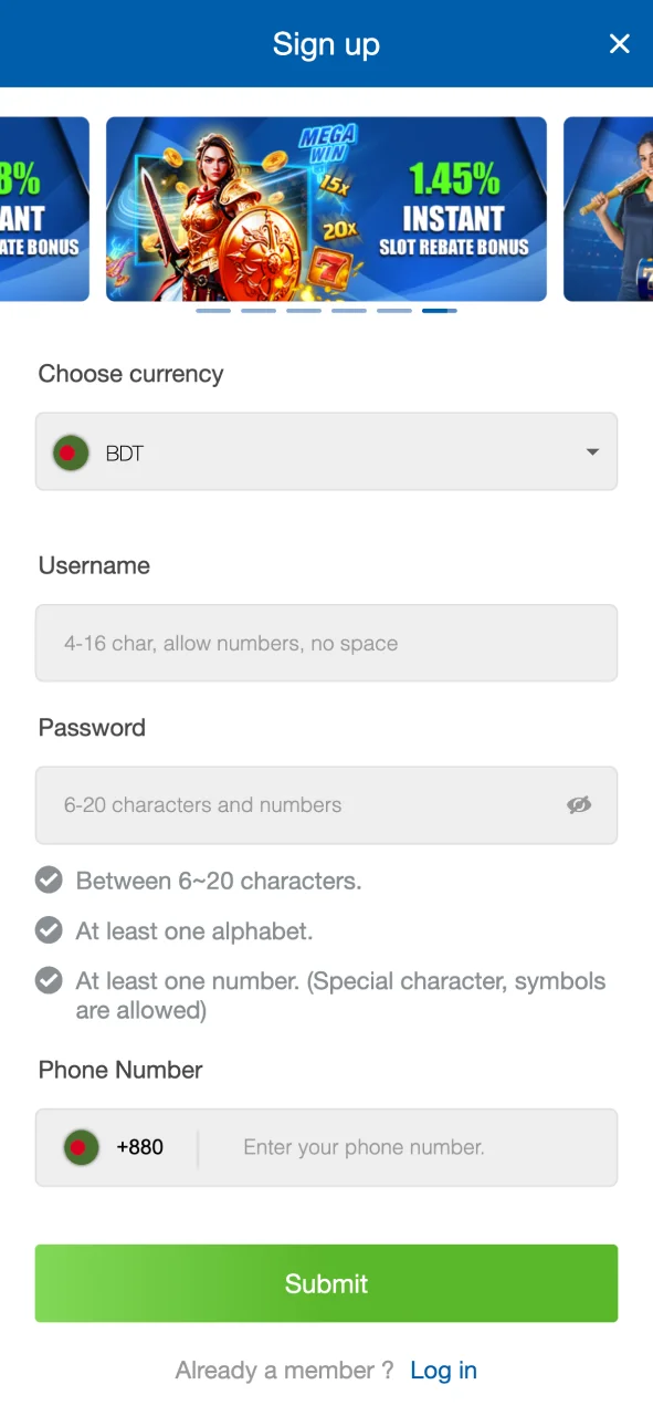 Register in the Crickex app and create your account now.