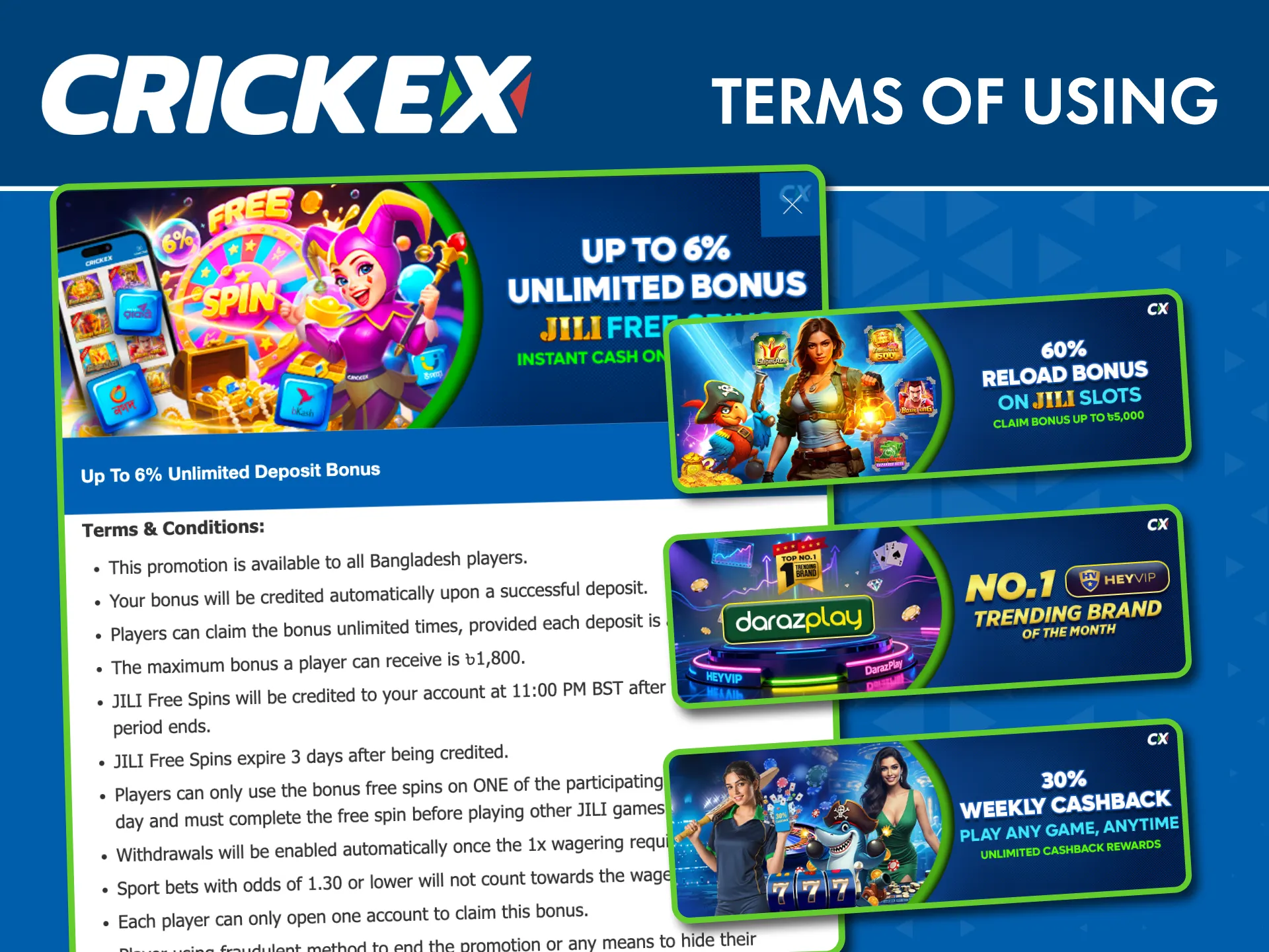 Follow Crickex bonus terms, complete wagering, and withdraw your winnings without issues.