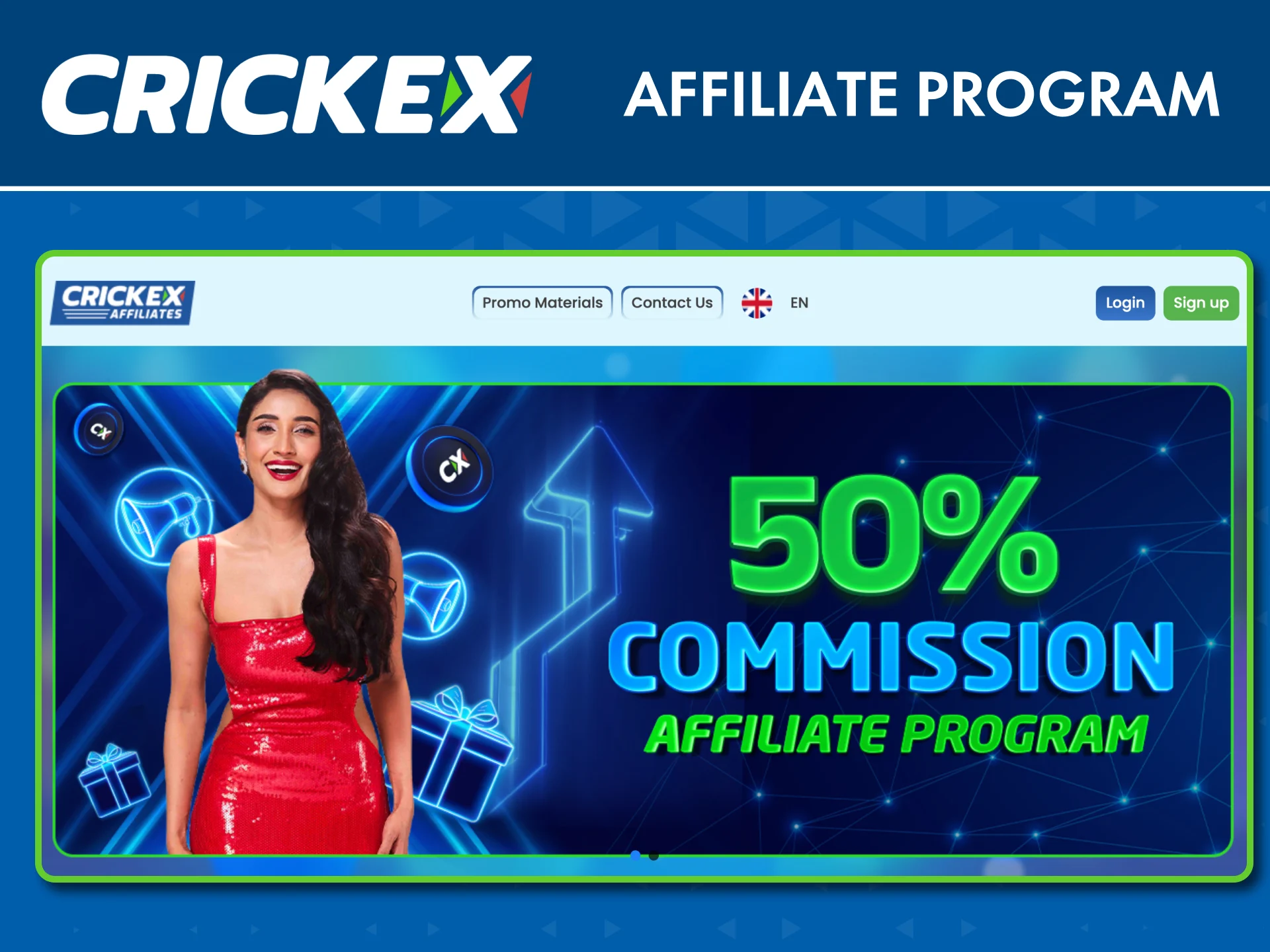 Play, invite friends, and earn with Crickex Affiliate Program.