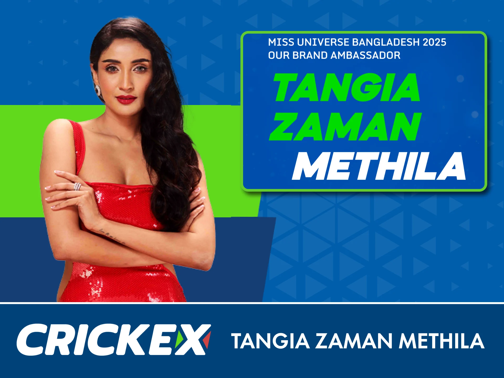 Follow Crickex ambassador Tangia Zaman Methila on social media today.
